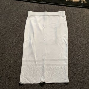 White pencil skirt